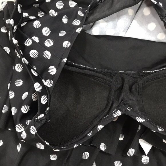 Swim Solutions Galactica Print Tiered Swim Top - Picture 8 of 9